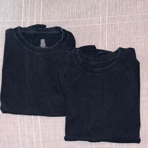 Men’s vintage BVD tagless plain crewneck T-shirt black medium short sleeve